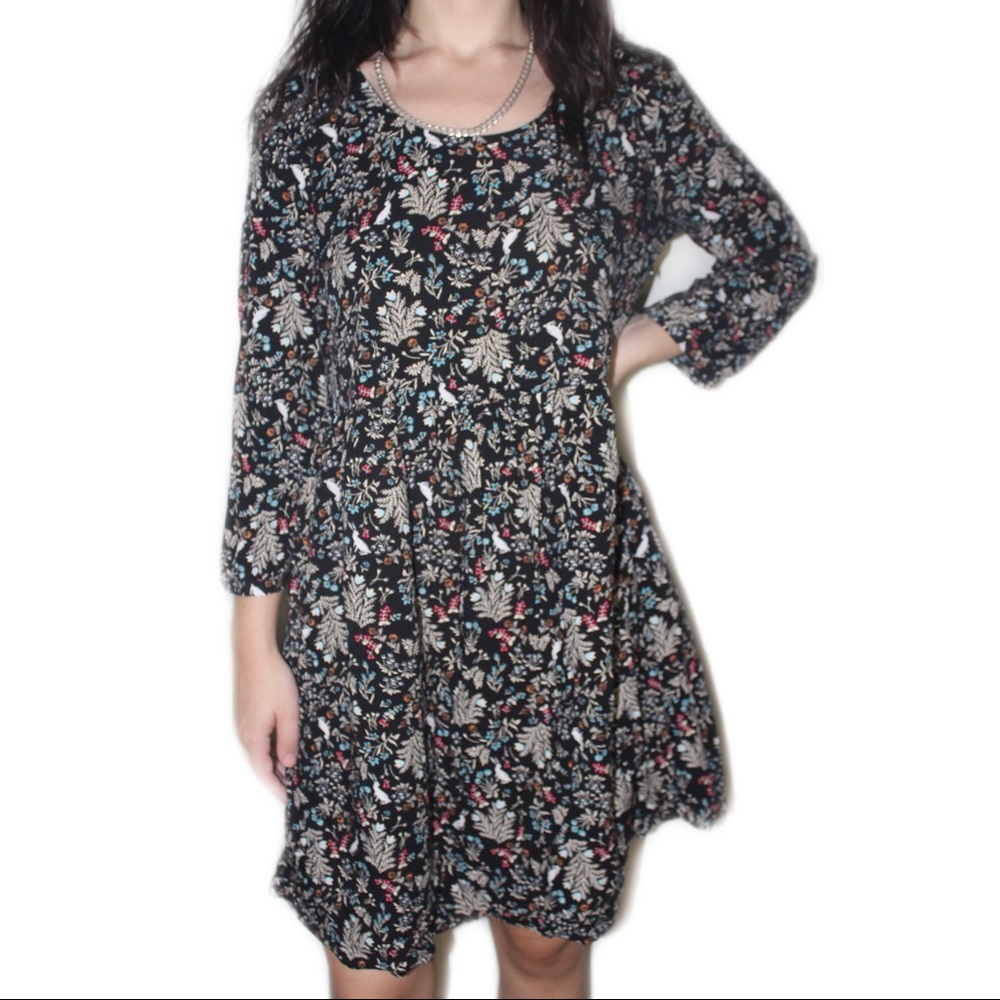 Flowers & Bunnies Old Navy Babydoll Dress (XS)